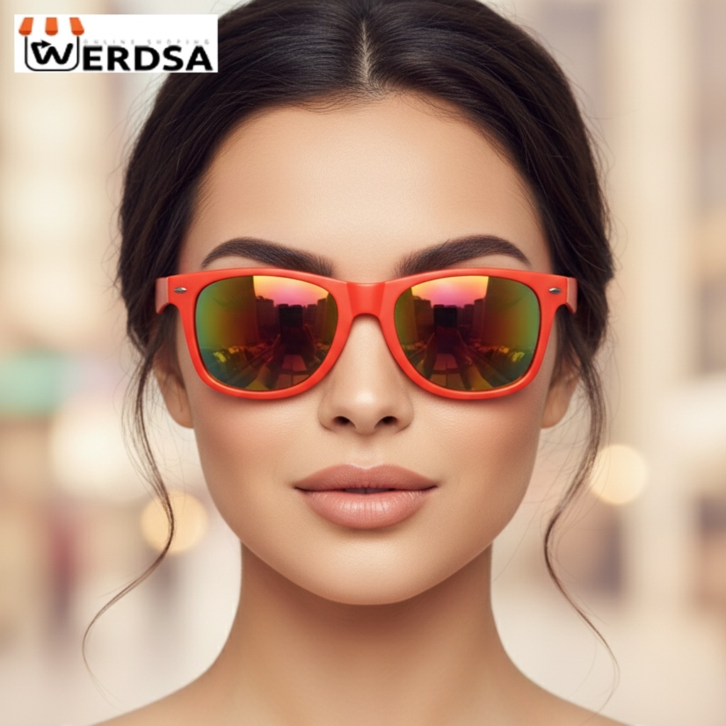 عینک آفتابی فریم نارنجی مدل 1009 