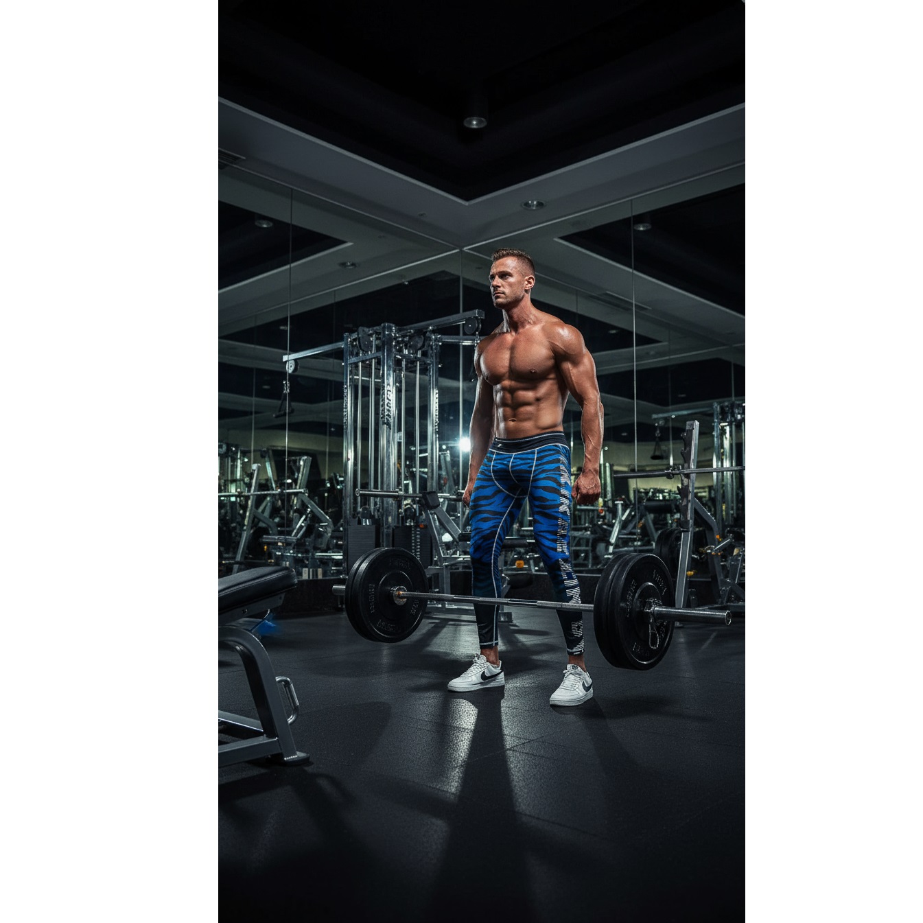 لگ ورزشی برند پاتیک سرمه ایی اسپرت کد 3036 سایز S-M