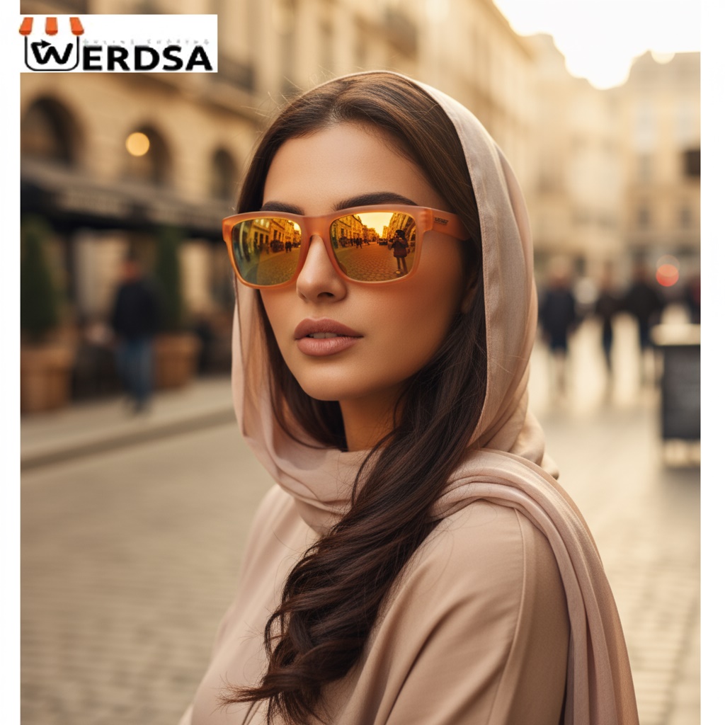 عینک آفتابی زنانه شفاف با لنز نارنجی آینه‌ای VONZIPPER 1569